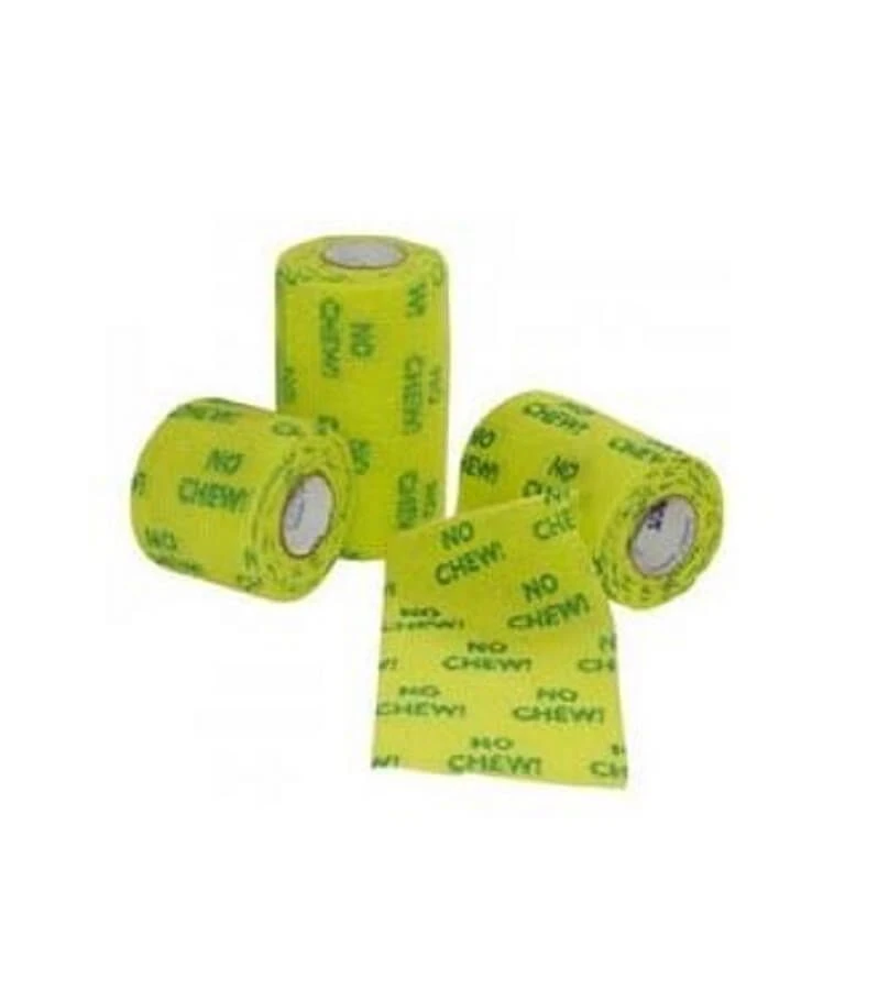 Bandes Cohésives Powerflex No Chew Jaune 10 Cm 3 Bandes Cohésives Powerflex No Chew Jaune 10 Cm