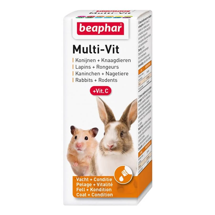 Beaphar MULTI-VIT Vitamines Pour Rongeurs 50 Ml 3 Beaphar MULTI-VIT Vitamines Pour Rongeurs 50 Ml