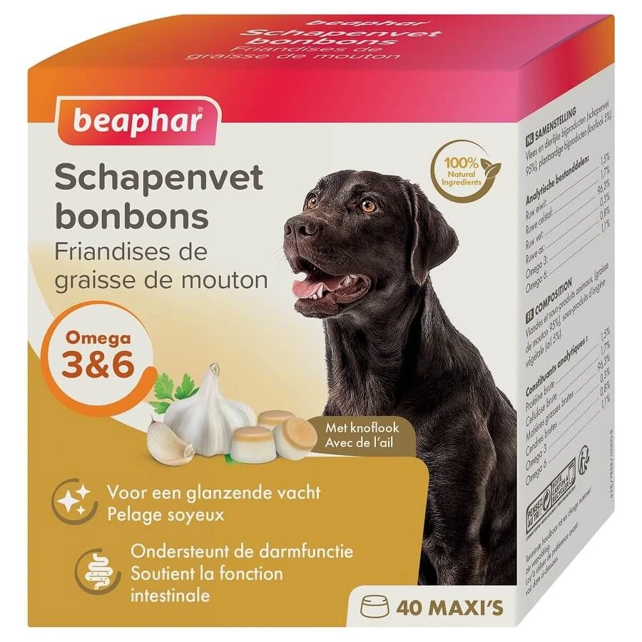 Beaphar Friandises Maxi Graisse De Mouton & Ail Pour Chien X40 3 Beaphar Friandises Maxi Graisse De Mouton & Ail Pour Chien X40