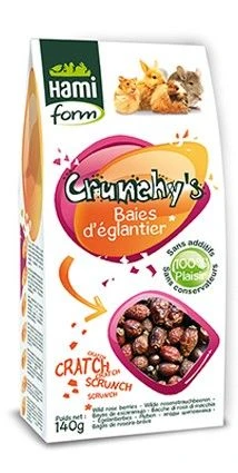 Hami Form Friandises Crunchy's Baies D'Eglantier Rongeurs 140 G