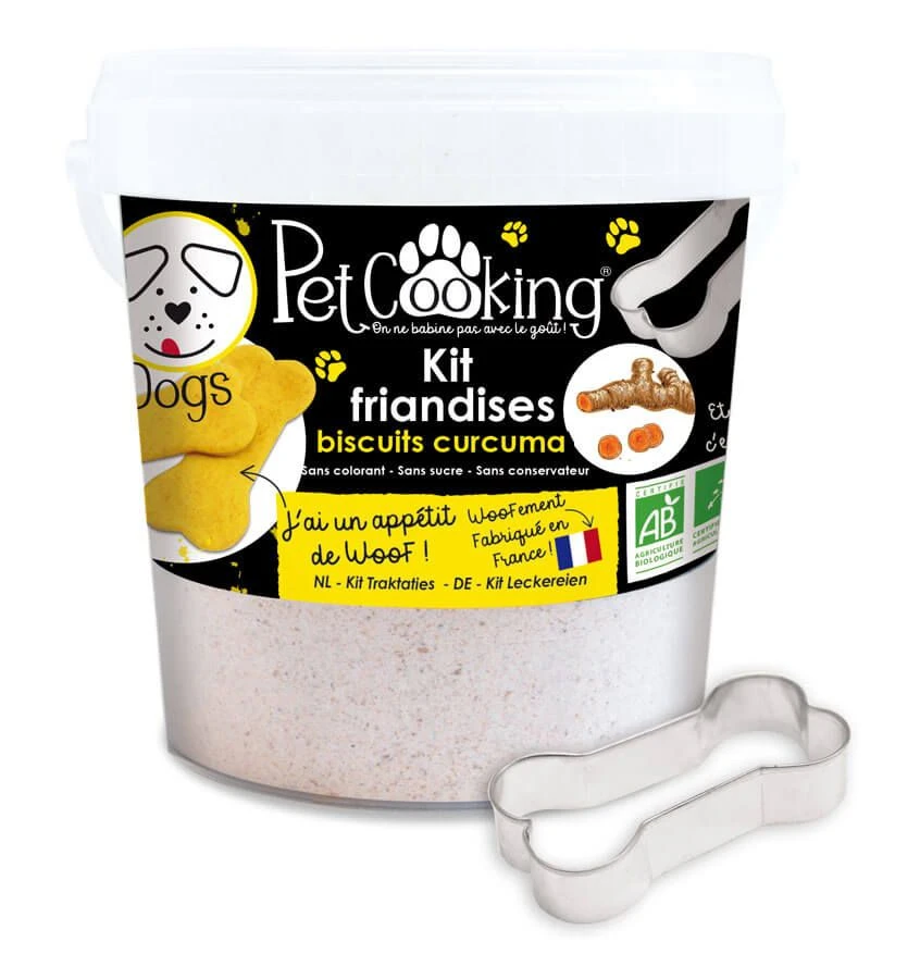 PetCooking Kit Friandises Biscuits Curcuma Pour Chien 400 G 3 PetCooking Kit Friandises Biscuits Curcuma Pour Chien 400 G
