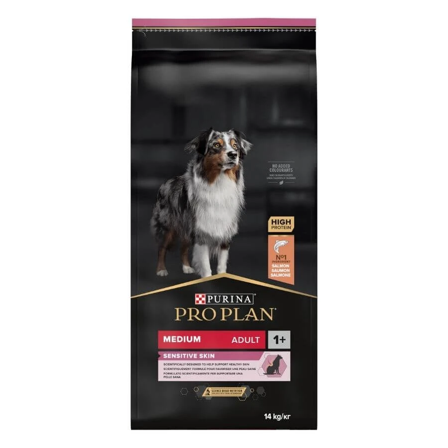 Purina ProPlan Chien Medium Adult Sensitive Skin Saumon OPTIDERMA 14 Kg 4 Purina ProPlan Chien Medium Adult Sensitive Skin Saumon OPTIDERMA 14 Kg – Image 2